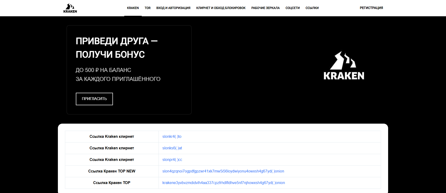 Stored capture of kraken-marketplace-ssylka.help