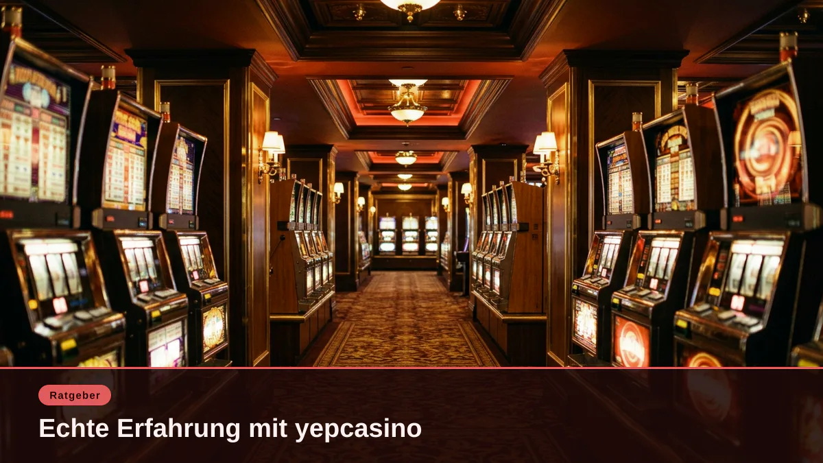 Echte Erfahrung mit yepcasino