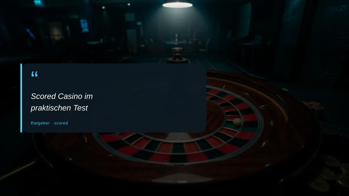 Scored Casino im praktischen Test