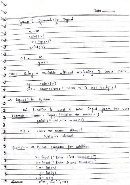 Sample page preview — Python