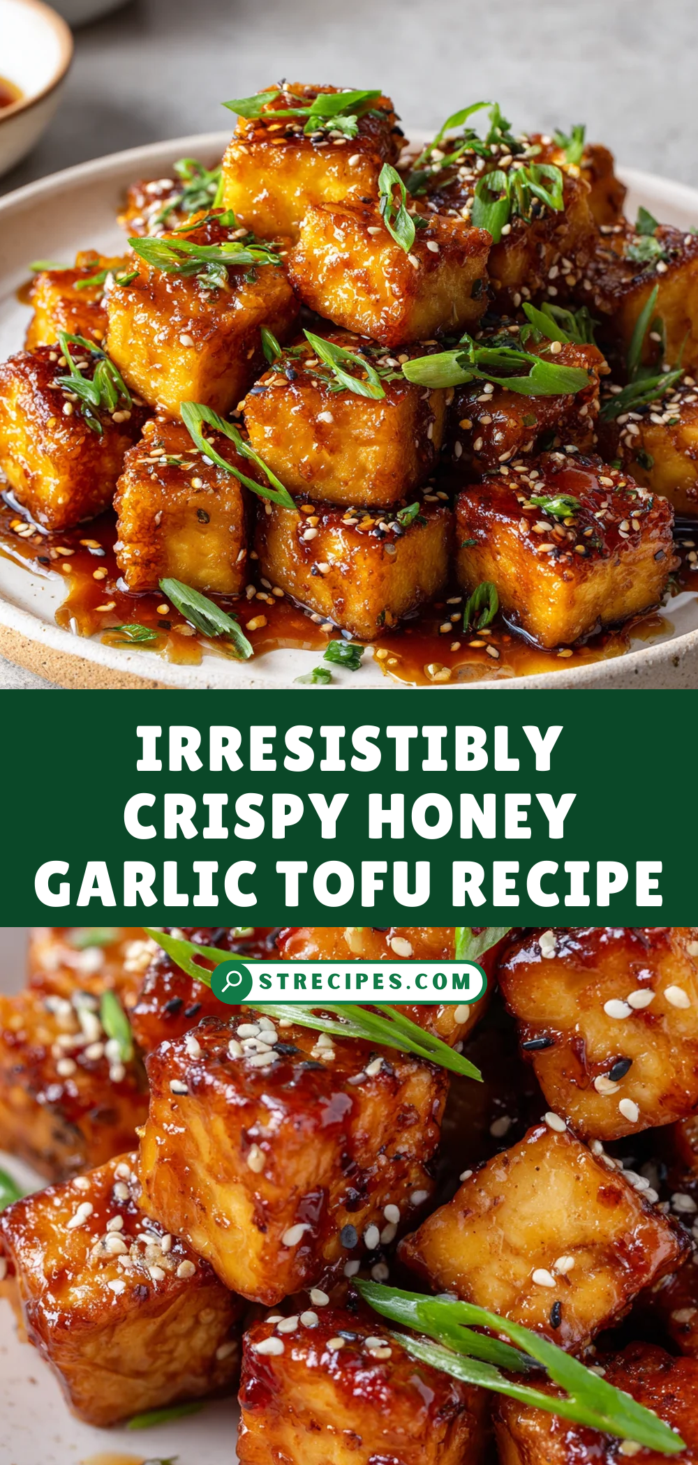 Irresistibly Crispy Honey Garlic Tofu Recipe — homemade Irresistibly Crispy Honey recipe