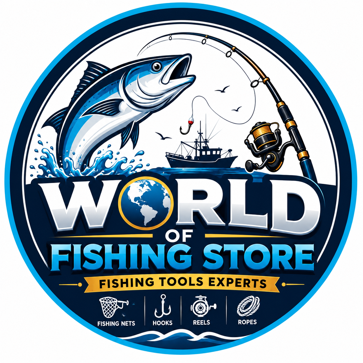 World Fishing Store Logo