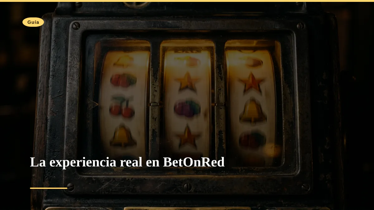 La experiencia real en BetOnRed