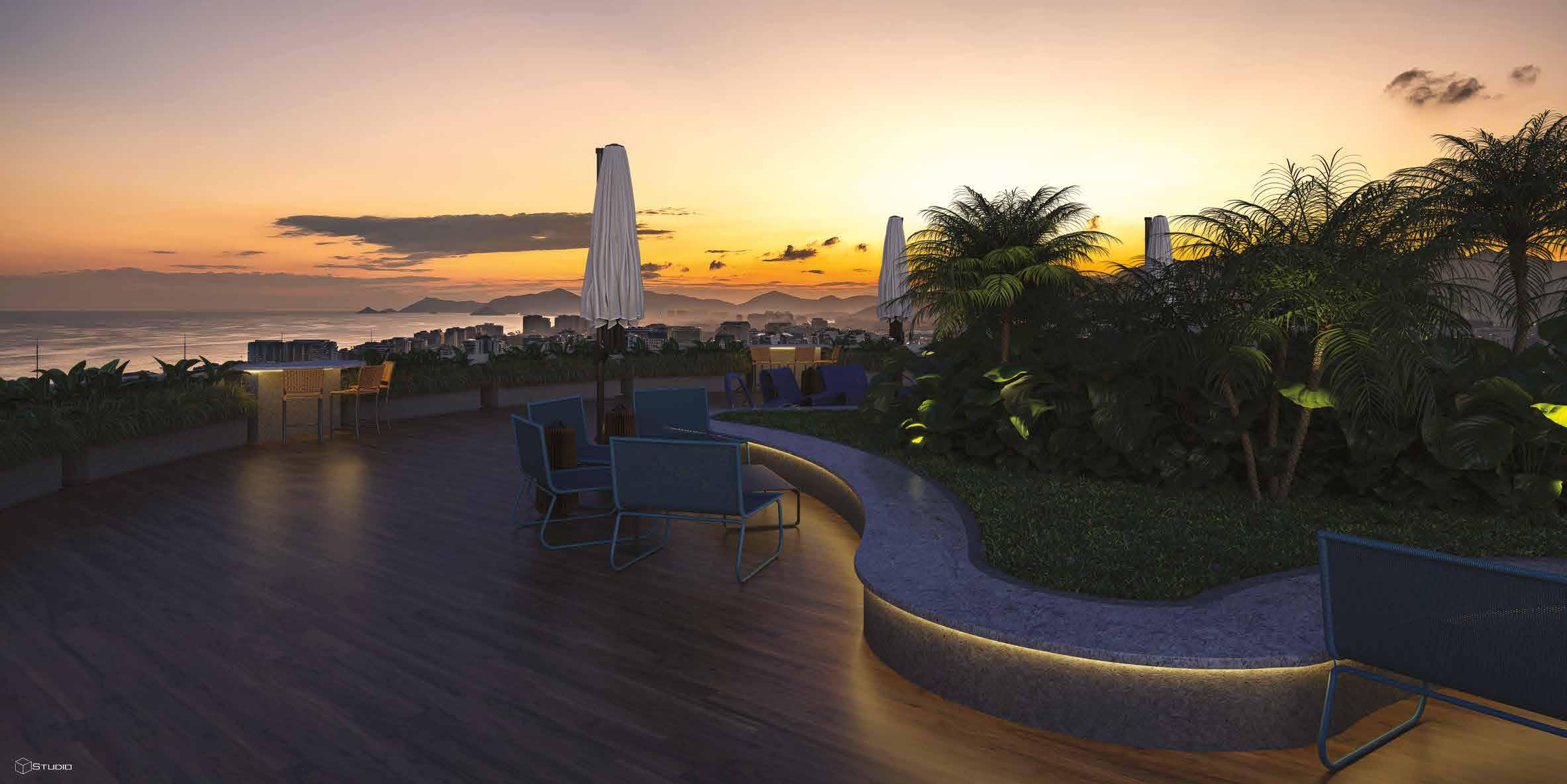 Fachada do empreendimento Niemeyer 360 na Barra da Tijuca