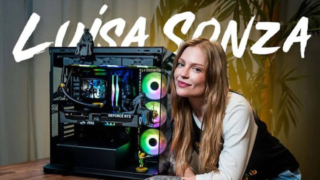 Luísa Sonza ganha PC gamer absurdo da KaBuM! com Ryzen 9 9950X3D e RTX 5080; veja o que realmente tem no setup