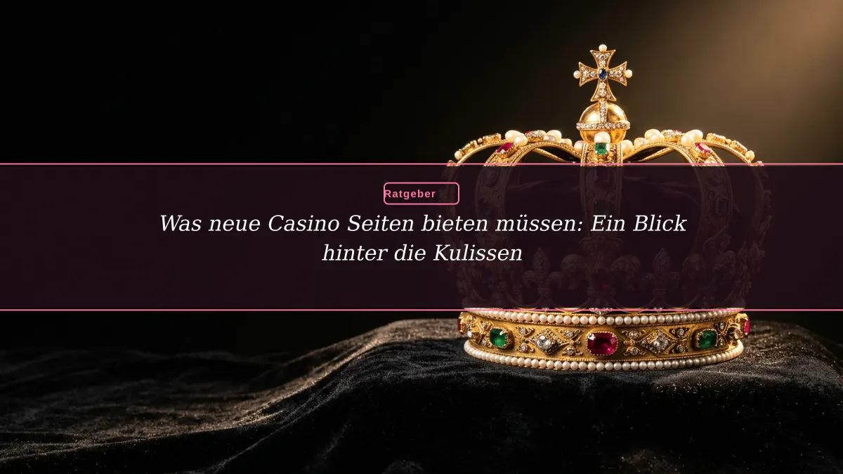 Was neue Casino Seiten bieten müssen: Ein Blick hinter die Kulissen