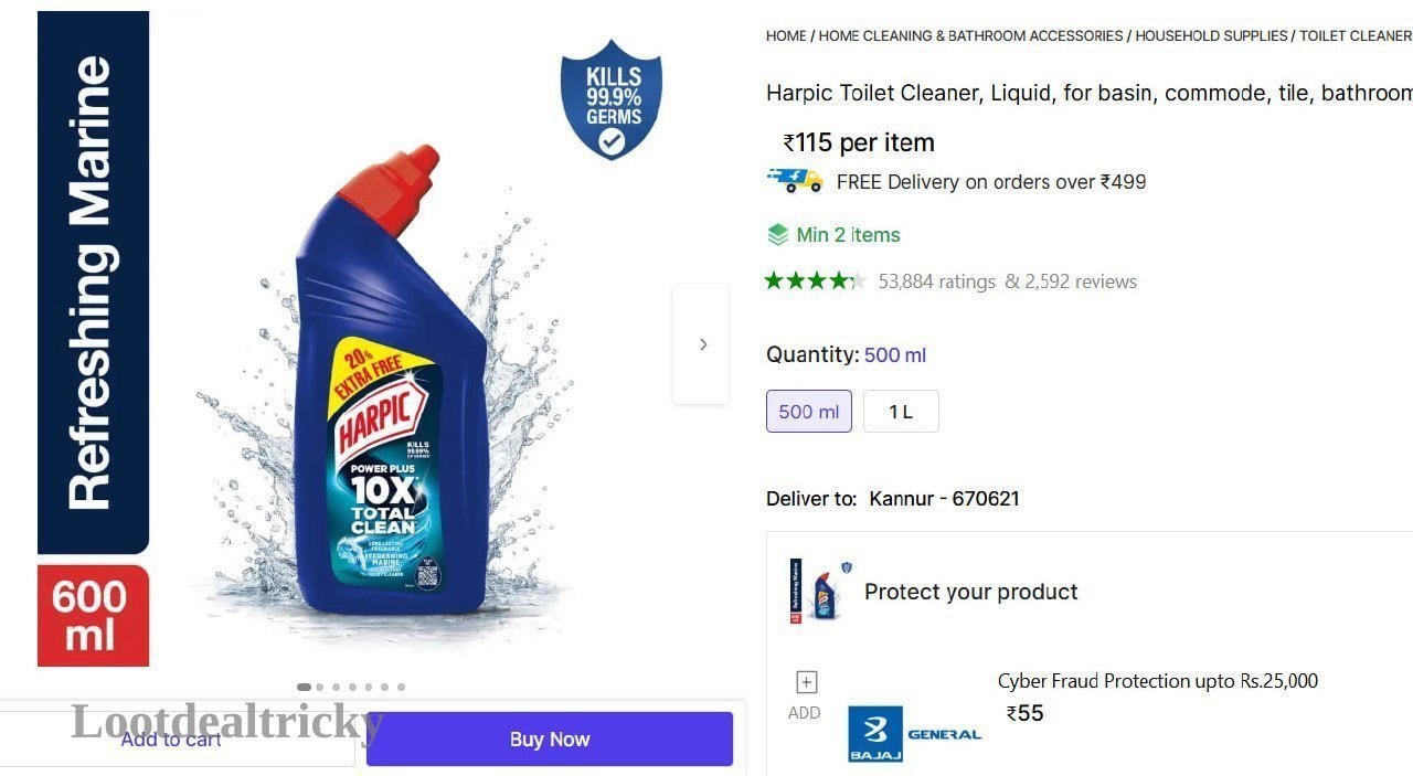 Harpic Toilet Cleaner – Just ₹115 | Best Price Drop Today Harpic Toilet Cleaner – Just ₹115 | Best Price Drop Today