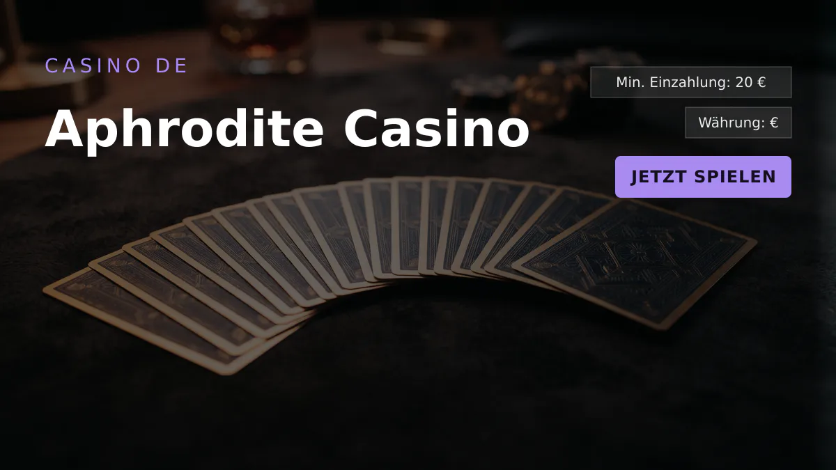 Aphrodite Casino — Willkommensbonus 200 % bis 500 €, Zahlungen: Visa, Mastercard, Skrill, Neteller, Sofort