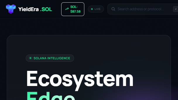 Screenshot of yieldera.finance