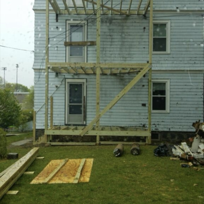 Siding installation project