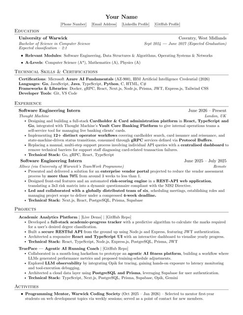 CV Anonymised