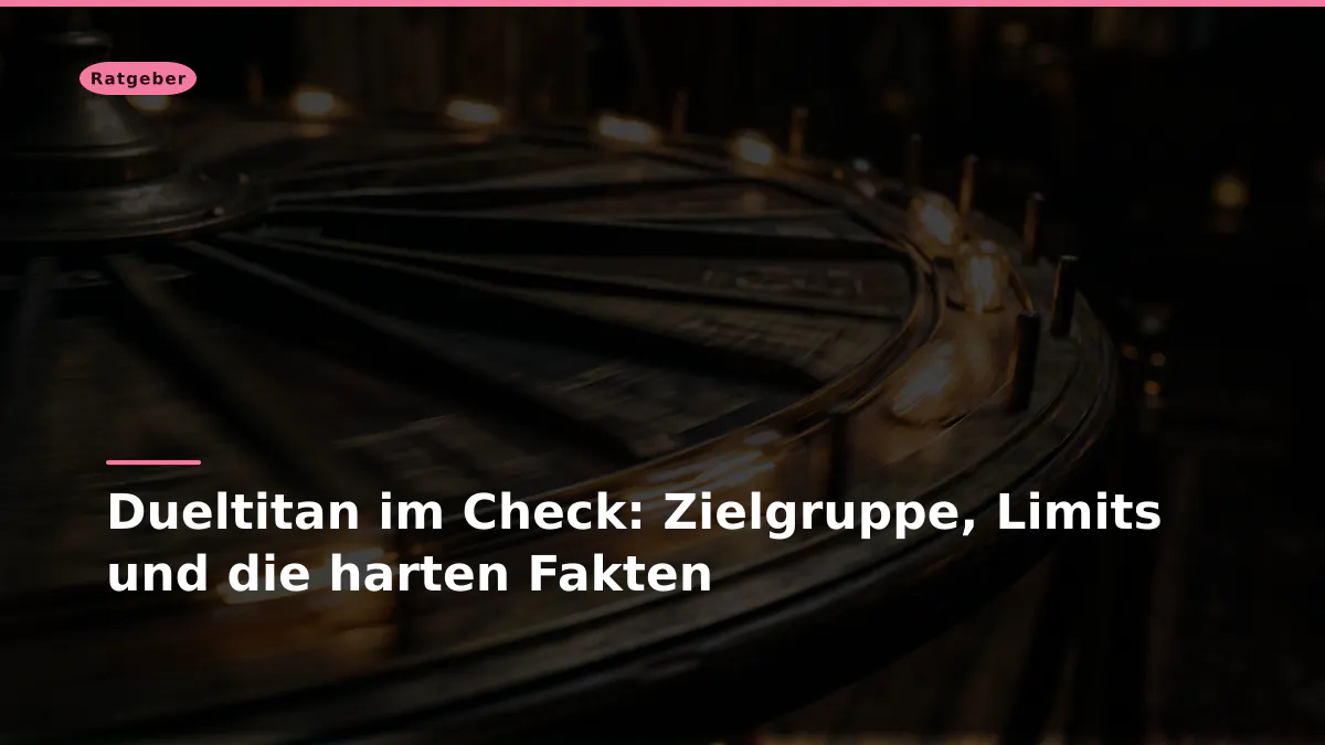 Dueltitan im Check: Zielgruppe, Limits und die harten Fakten