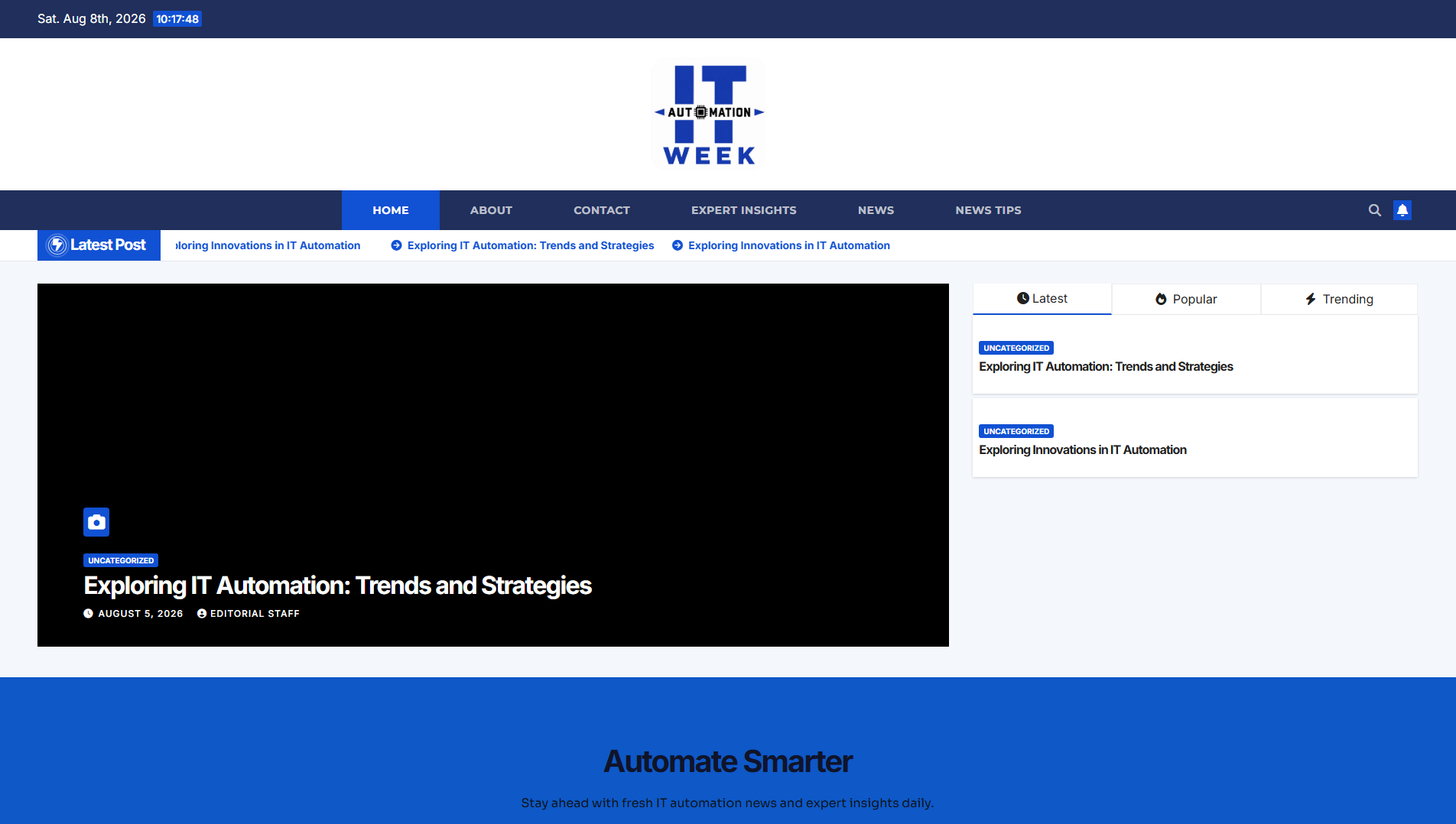 Screenshot of itautomationweek.com