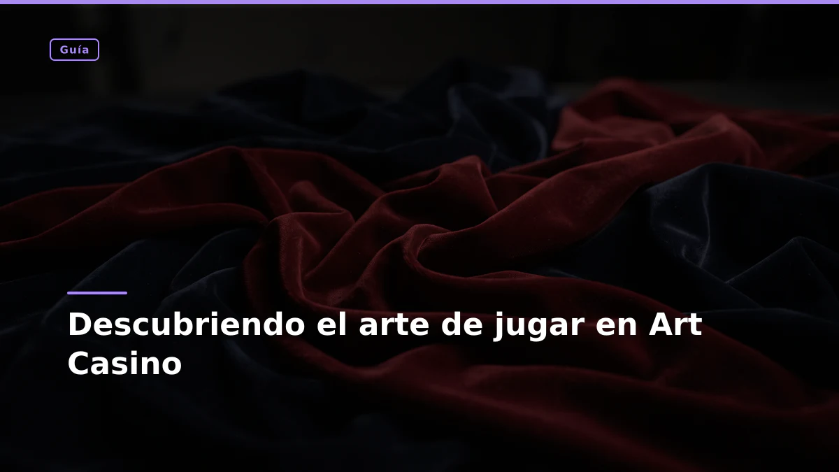 Descubriendo el arte de jugar en Art Casino