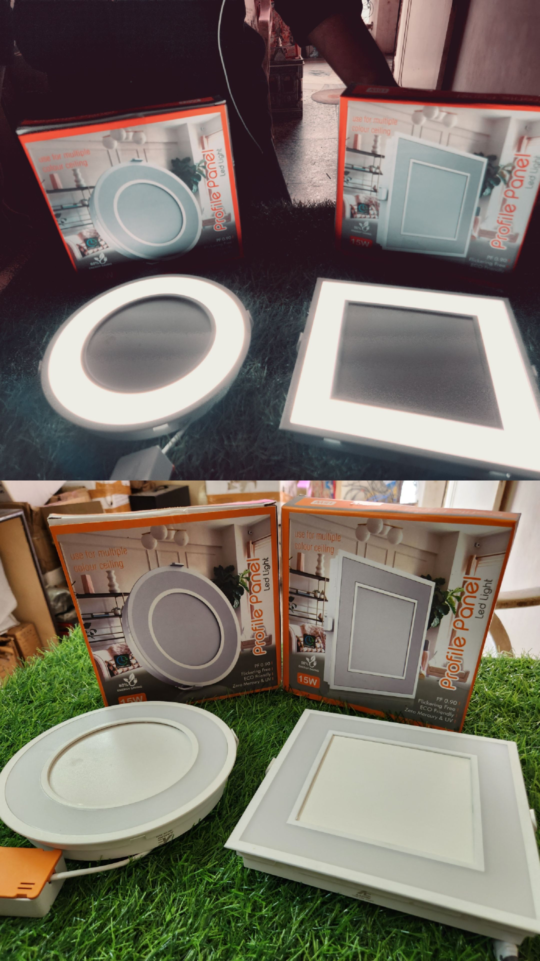 15w profile panal only sq wh — Ohrim wholesale price 240