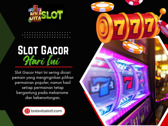 Popularitas sering menjadi alasan pertama seseorang tertarik pada sebuah permainan. Ketika sebuah judul ramai dibicarakan, muncul di banyak unggahan, dan sering disebut pemain lain, rasa penasaran memang mudah muncul. Namun, menganggap slot gacor hari ini sebagai pilihan terbaik hanya karena sedang populer bisa membuat penilaian menjadi kurang objektif.

Situs Web Resmi: https://bolavitaslot1.com/slots-provider

Baca Blog Kami:

https://bolavitaslotlogin.wixsite.com/taruhanbola/
https://bolavitaslot1official.weebly.com
https://bolavitaslot1.jimdofree.com/

Tautan Lainnya:

https://band.us/@bolavitaslot1
https://www.buzzbii.com/bolavitaslot1
https://soundcloud.com/bolavitaslot1