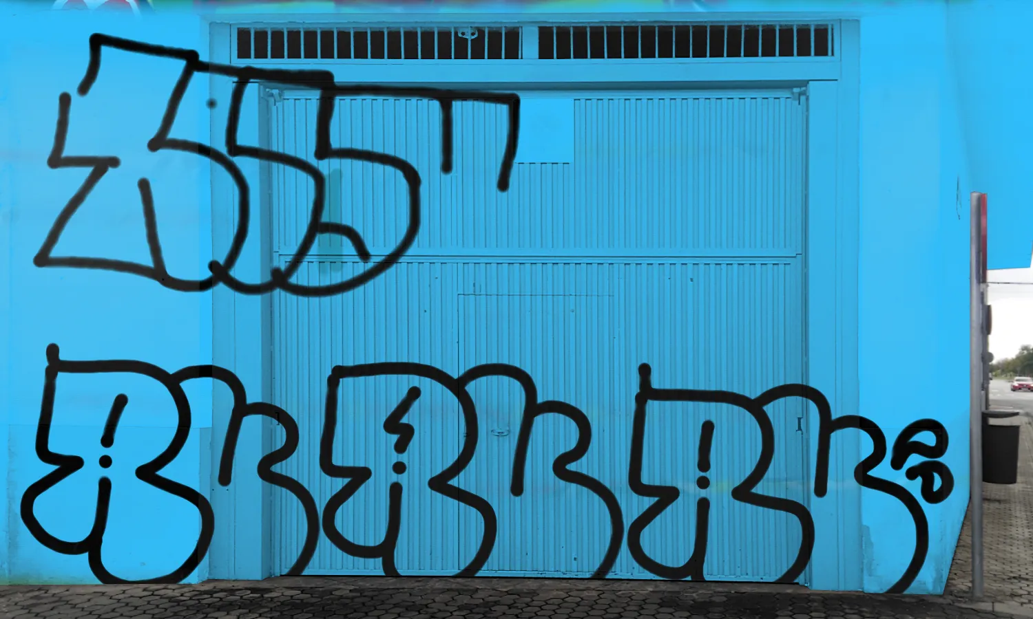 Graffiti artwork by qsk