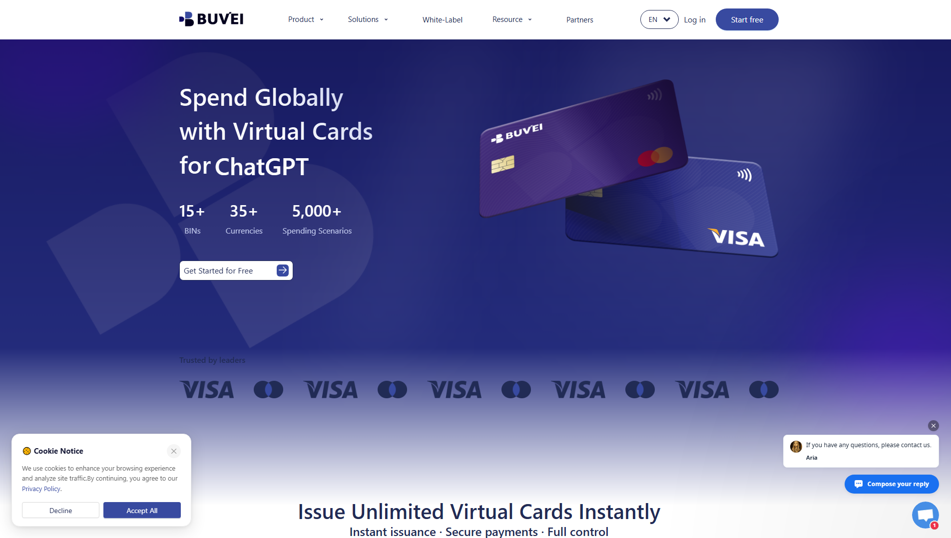 Screenshot of buvei.com