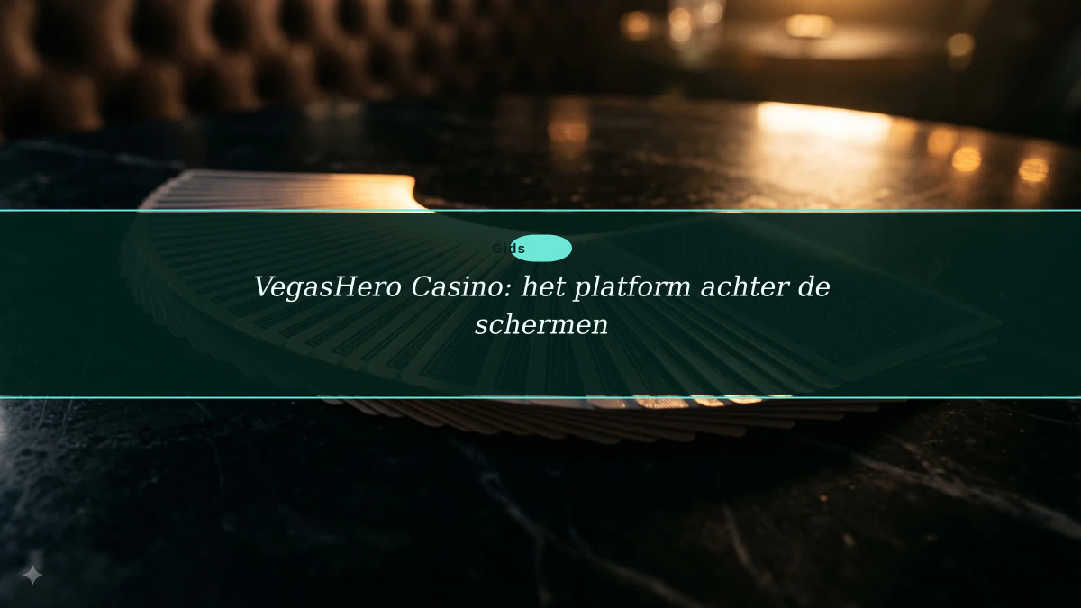 VegasHero Casino: het platform achter de schermen
