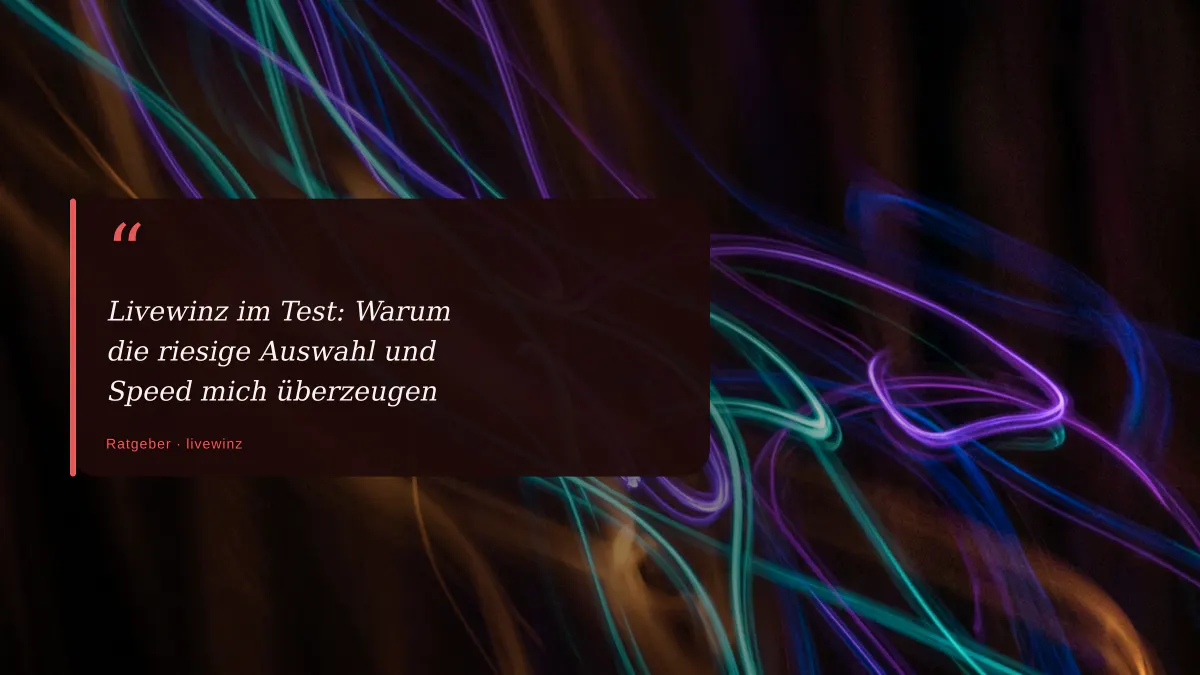 Livewinz im Test: Warum die riesige Auswahl und Speed mich überzeugen