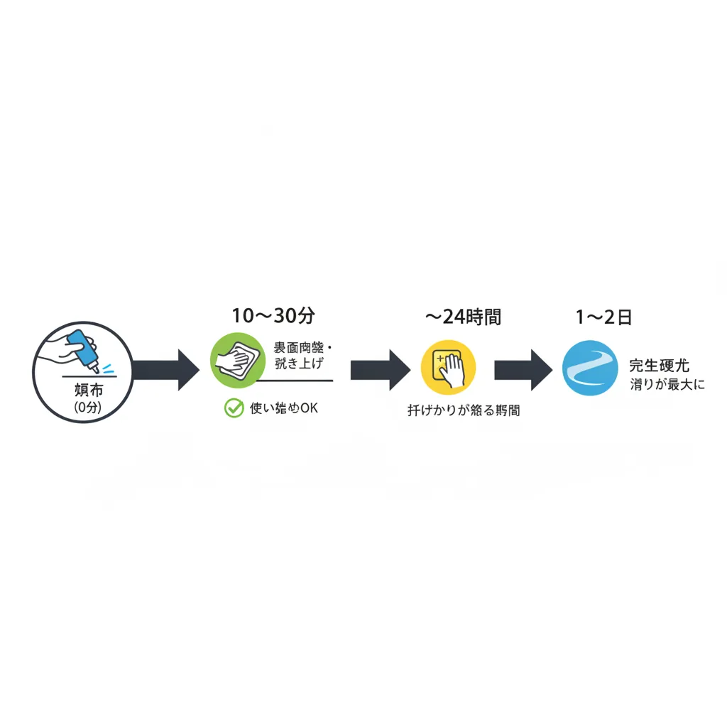 ボナンザのトラックボール乾燥時間はどのくらい?使い始めの目安と完全硬化まで – 画像3