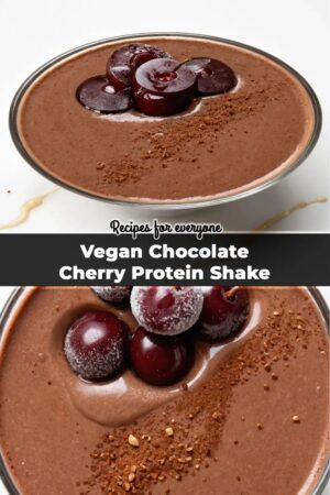 Vegan Chocolate Cherry Protein Shake
