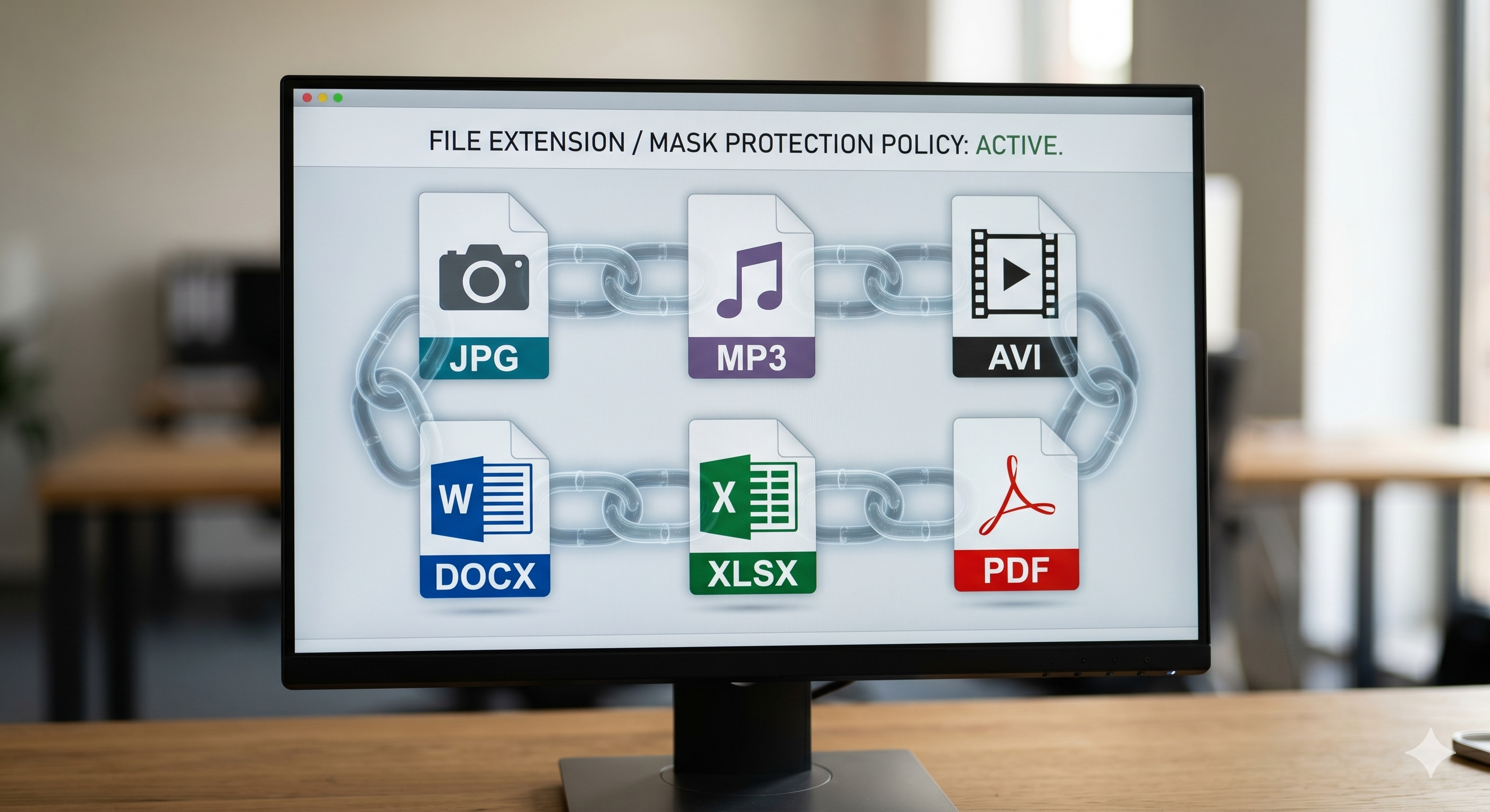 File extension mask protection security concepts