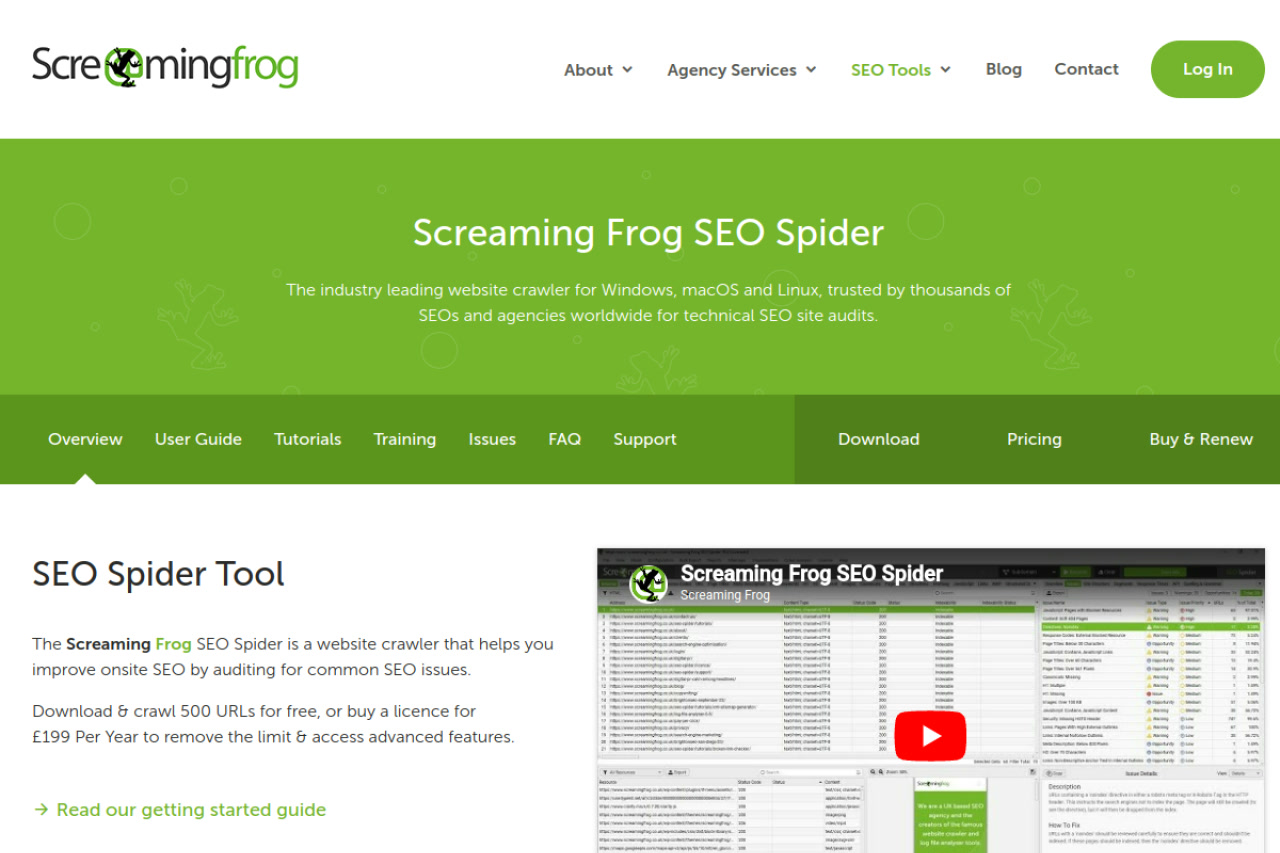 Screaming Frog SEO Spider