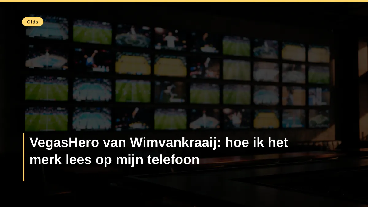 VegasHero van Wimvankraaij: hoe ik het merk lees op mijn telefoon