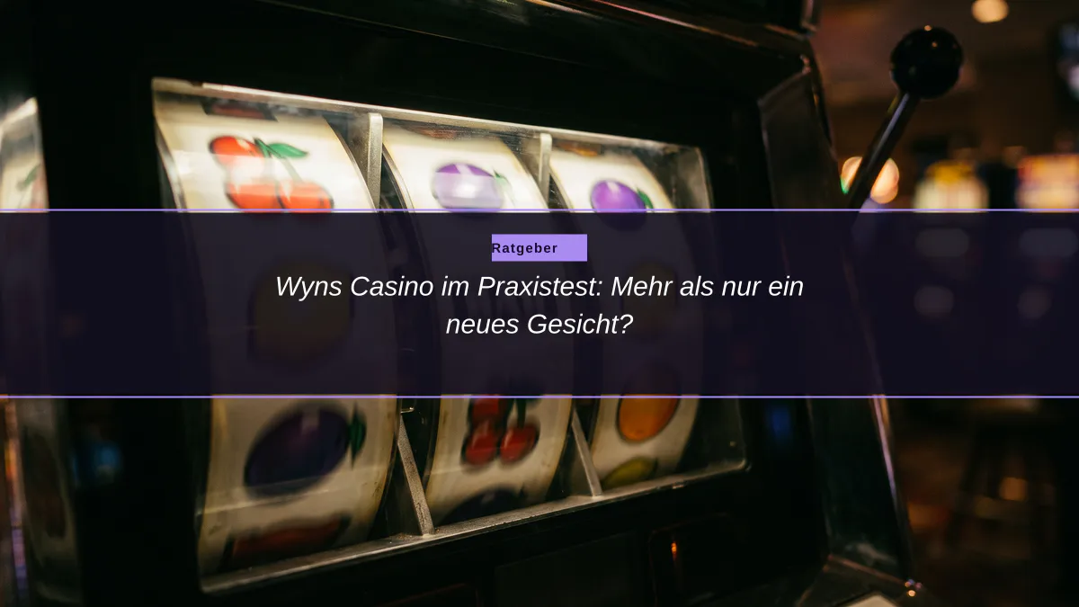 Wyns Casino im Praxistest: Mehr als nur ein neues Gesicht?