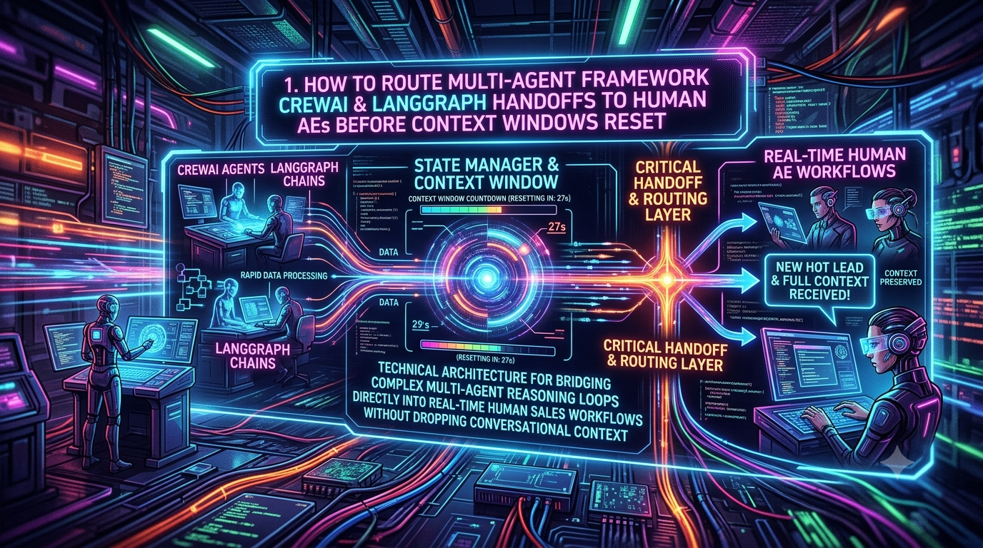 How to Route Multi-Agent Framework CrewAI & LangGraph Handoffs to Human AEs Before Context Windows Reset cover image