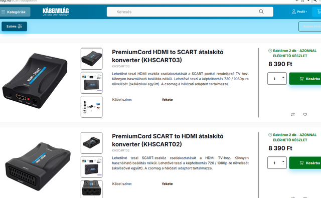 HDMI to SCART átalakító