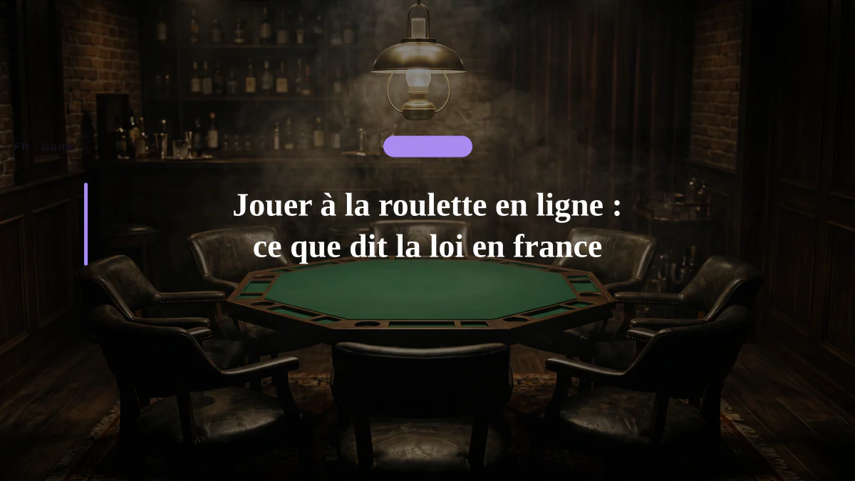 Jouer à la roulette en ligne : ce que dit la loi en france