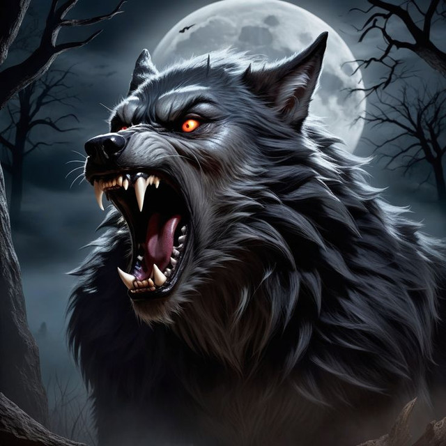Werewolf-Under-A-Full-Moon