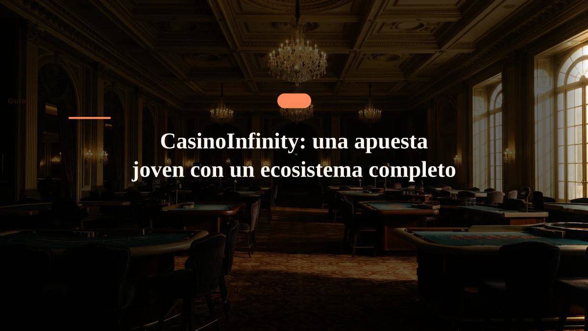 CasinoInfinity: una apuesta joven con un ecosistema completo