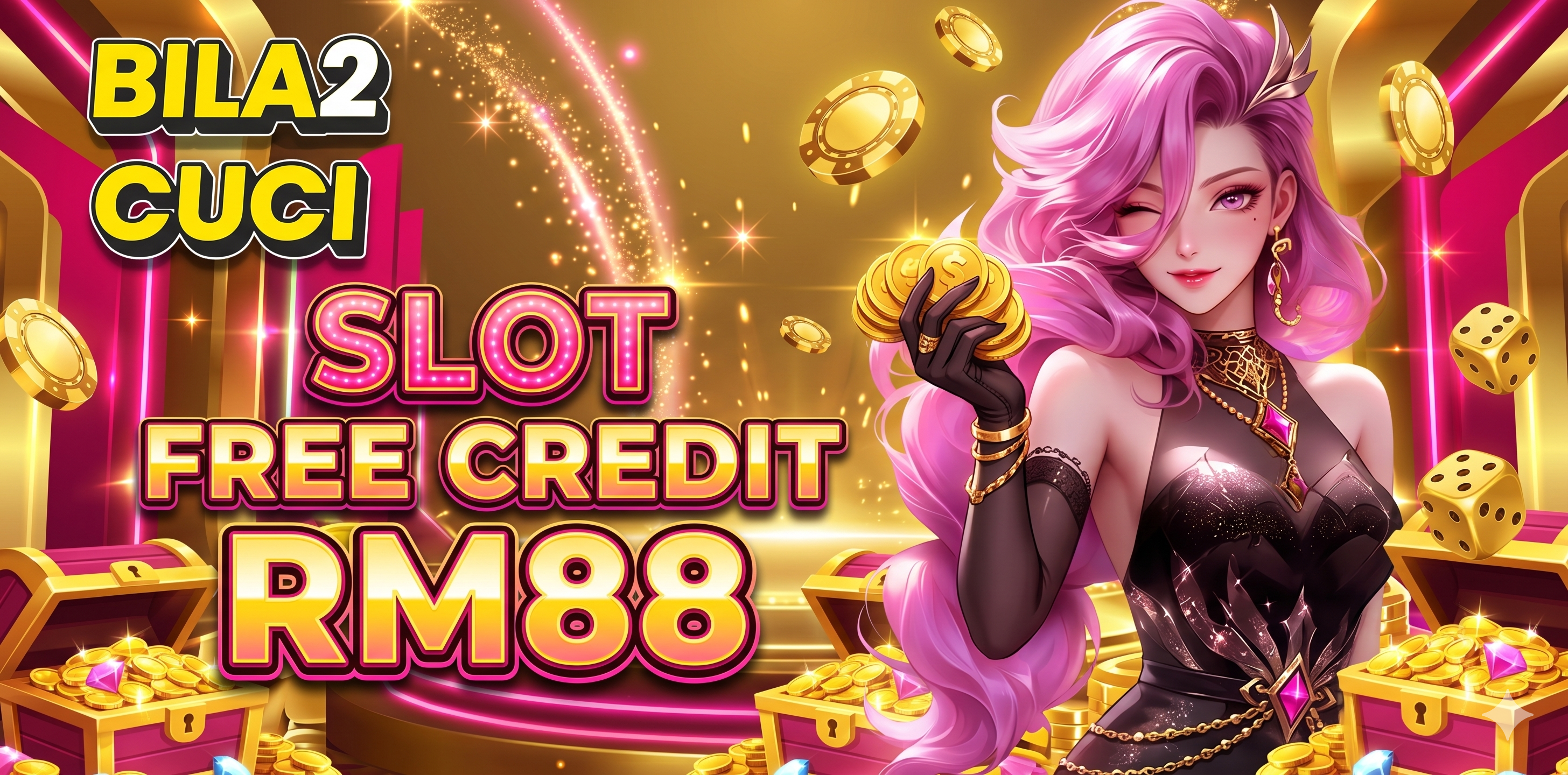 Claim Slot Free Credit RM88 in Bila2Cuci