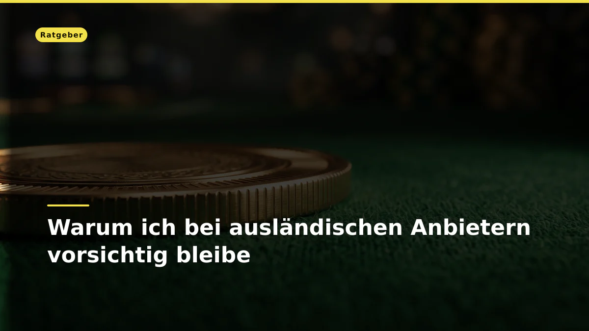 Warum ich bei ausländischen Anbietern vorsichtig bleibe