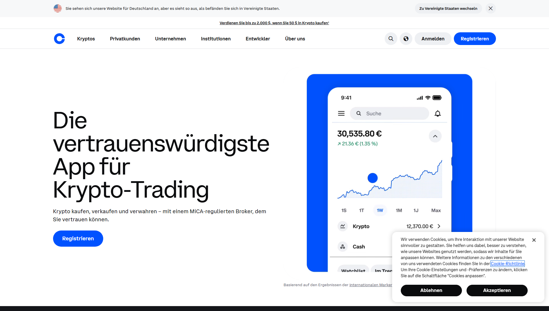 Captura de pantalla de wallet-coinbase.com