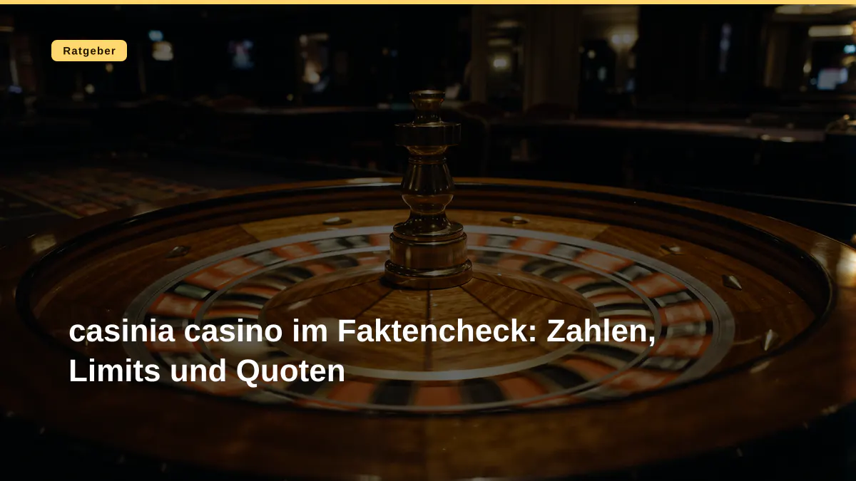 casinia casino im Faktencheck: Zahlen, Limits und Quoten