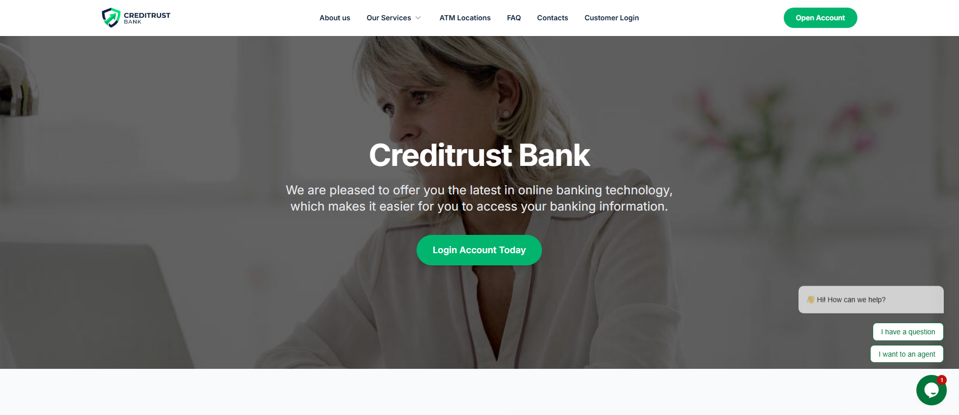 Screenshot of thecreditrust.com