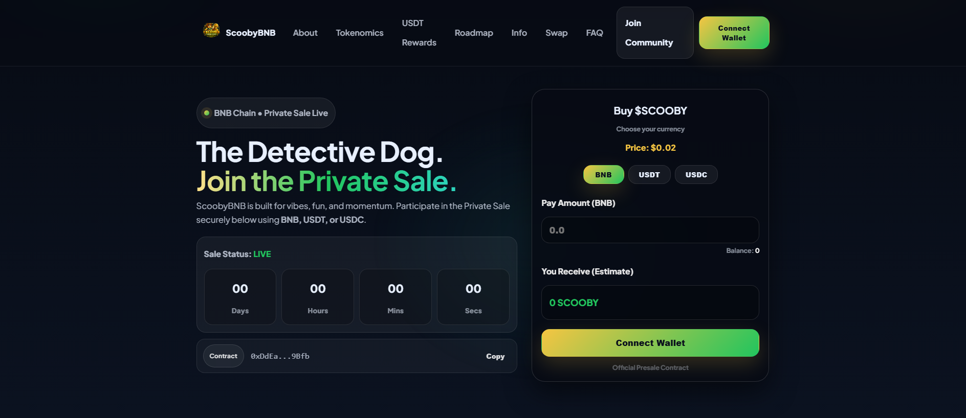 Screenshot of scoobybnb.com