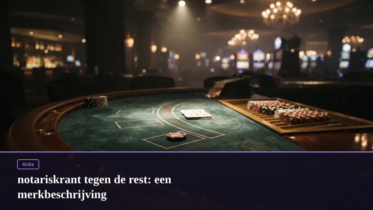 notariskrant tegen de rest: een merkbeschrijving