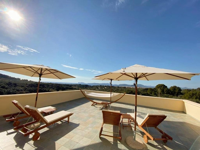 Terrace sunbeds