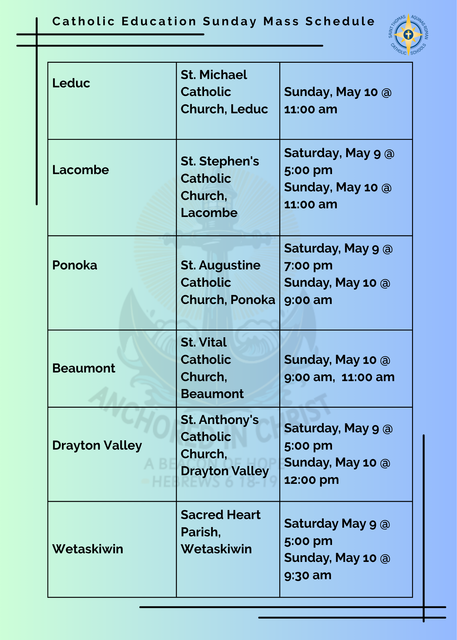 Mass Schedule