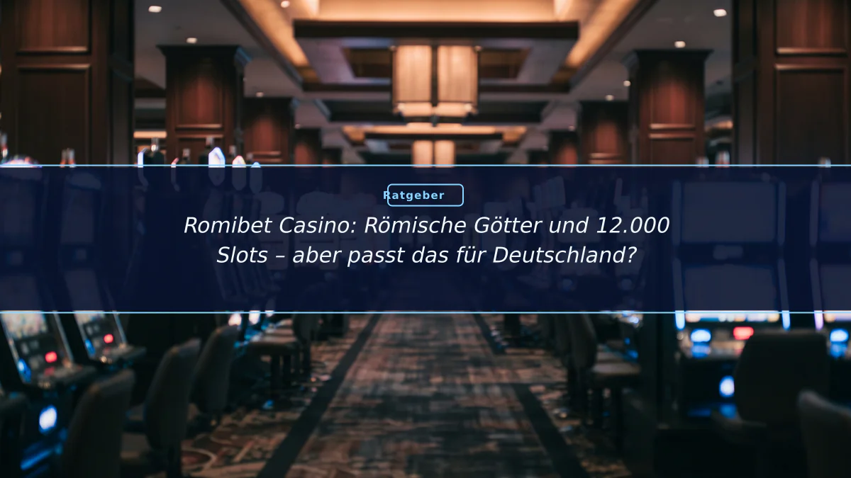 Romibet Casino: Römische Götter und 12.000 Slots – aber passt das für Deutschland?