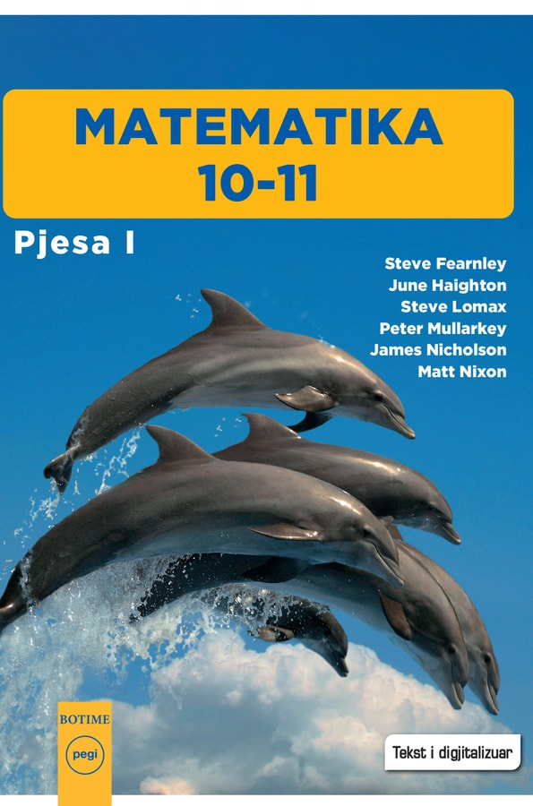 Kopertina: Matematika 10-11, Pjesa e pare, Pegi