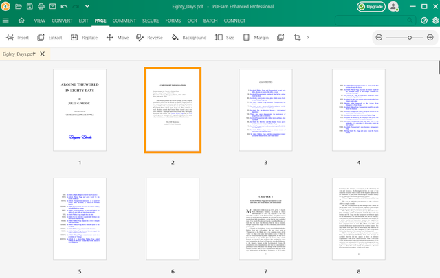 enhanced organize pages