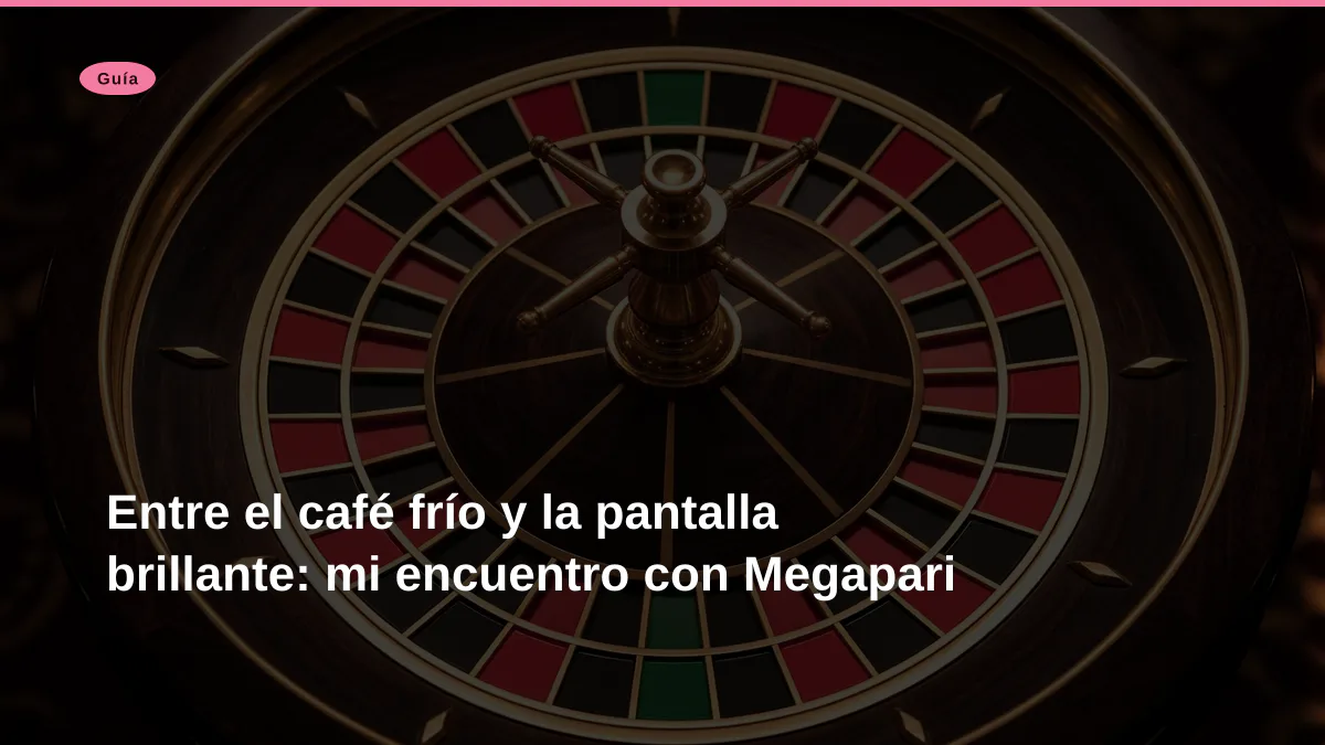 Entre el café frío y la pantalla brillante: mi encuentro con Megapari