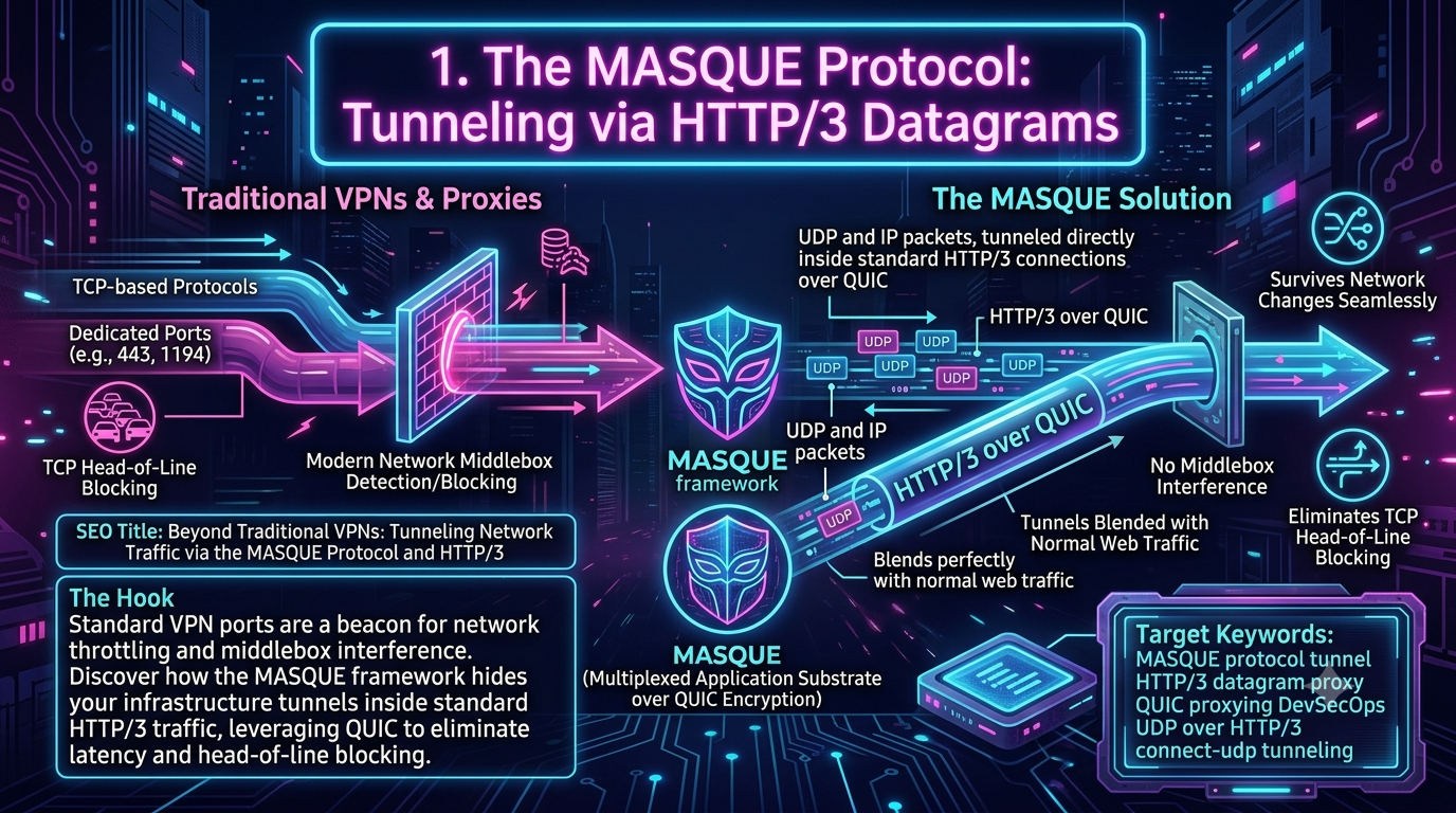MASQUE: The HTTP/3 Tunneling Protocol Redefining Network Proxying