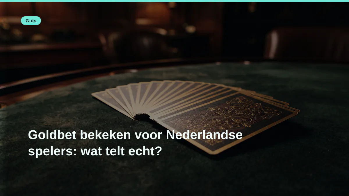 Goldbet bekeken voor Nederlandse spelers: wat telt echt?